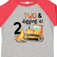 thumbnail image 4 of Inktastic Two and Digging It Bulldozer 2nd Birthday Boys or Girls Toddler T-Shirt, 4 of 5