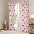 thumbnail image 3 of Homewish Rustic Western Cowgirl Black Out Curtains,Farmhouse Horseshoe Horse Curtains Pack of 2 (42x63 Each),Pink Stras Print Bedroom Curtains For Girls Teens,Microfiber Bedroom Decor, 3 of 6