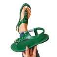thumbnail image 5 of Bkhluea Women Flip Flop Sandals Elastic Slingback Metal Accent Shoes Comfortable For Beach Travel Casual Daily Outdoor, 5 of 7