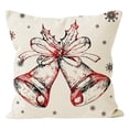 thumbnail image 2 of MORESEC Christmas Tree Throw Pillow Covers 18X18 Inch - Festive House Decor For Couch Sofa And Office - Machine Washable Polyester Zip Closure No Inser Savings Clearance, A, 2 of 5