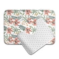 thumbnail image 6 of Xecao Lilies Flowers 2-Piece Vintage Seamless Anti-Skid Mat Set, featuring a stylish pattern for a safe and elegant toilet rug experience, 6 of 6