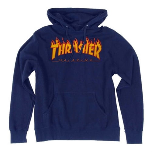 Thrasher Flame Hoody Navy Walmart.com