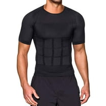 Lilvigor Men Compression Base Layer Shirt Slimming Body Shaper Elastic Vest Tummy Control Shapewear Abdomen Undershirt for Running Workout