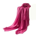 thumbnail image 2 of Lepsheexh Womens Scarf Solid Thin Trendy Long Scarf Comfortable Sun Block Cape for Hot Summer And Cool Air Condition Rooms, 2 of 3