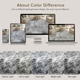 thumbnail image 5 of UERMEI 6ft Round Area Rug for Living Room, Washable Non-slip Soft Indoor Modern Abstract 6'x6' Round Rug for Bedroom Office Home Decor Carpet, Dark Gray, 5 of 8