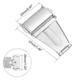 thumbnail image 2 of Uxcell Watch Deployment Clasp Push Button Buckle 22mm Width Stainless Steel Uxcell Watchband Extender Silver Tone, 2 of 5
