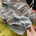thumbnail image 2 of Pantalones cortos de estilo coreano para mujer y niño, pantalones cortos acampanados con cintura elástica, pantalones térmicos informales de verano, falda de pierna ancha, ilusión corta de dos piezas, 2 of 5