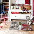 thumbnail image 6 of Winter Door Mat Outdoor,Let It Snow Snowman Snowflake Winter Doormat,Christmas Holiday Welcome Floor Mat Rug Entryway for Porch Farmhouse Decor, 30" x 17", 6 of 6