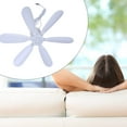 thumbnail image 2 of UNTERING USB Small Ceiling Fan Quiet 5V 5W for Outdoor Camping and Outages Tent Fan 6Leaves 15.7inch, 2 of 8