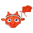 thumbnail image 1 of Toddler Boy Girl Fish Bathing Suit with Hat One Piece Swimsuit Set, 1 of 6