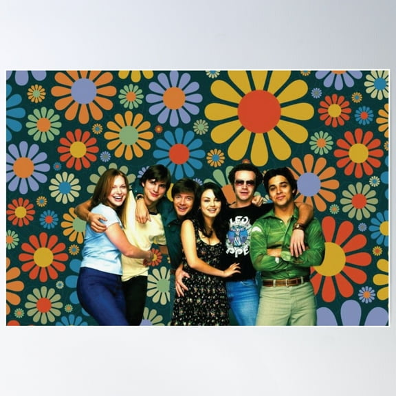 That 70S Show Floral Promotional Poster Poster Wall Art, Modern Wall Decor For Living Room Bedroom, 8x12 UNFRAMED