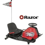 Razor Crazy Cart Sport - 24V Electric Drifting Go Kart, Variable Speed, up to 12 mph, for Child Ages 9+
