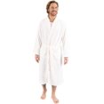 thumbnail image 2 of Mens Fleece Robe Ivory Size L/XL, 2 of 2