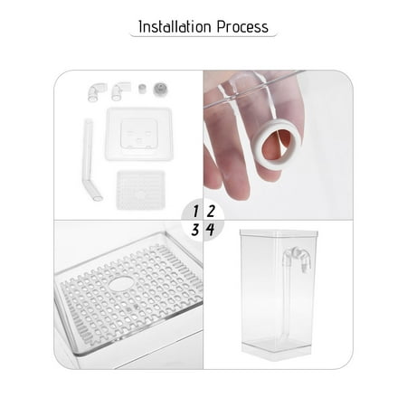 Self Cleaning Small Fish Tank Bowl Convenient Acrylic Desk