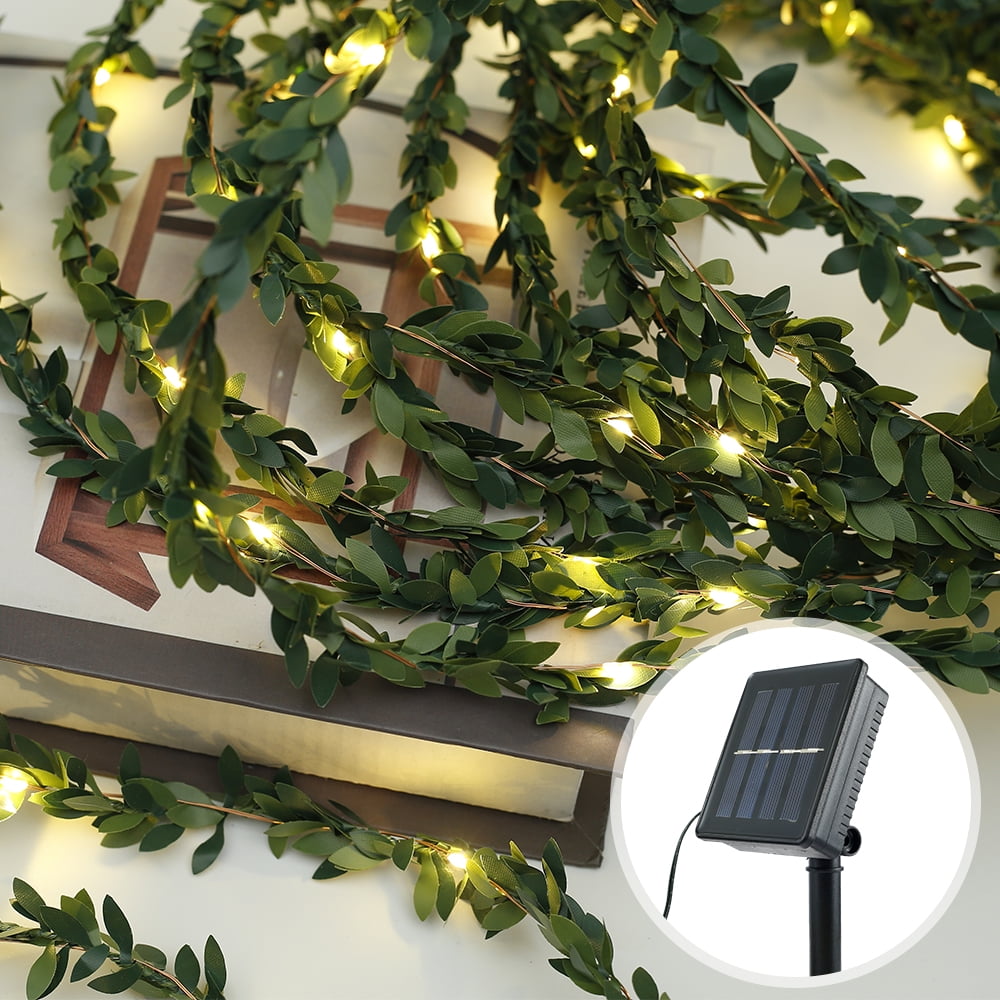 100 LED String Light Vine Fairy Leaves Wedding Party Christmas Decor Natural 10M 
