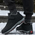 thumbnail image 2 of Juosiy Work Boots for Men Winter Trekking Snow Booties Plush Lined Non Slip Hiking Casual Shoes, 2 of 5