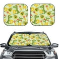 thumbnail image 6 of Lsque Cartoon Dinosaurs 2 PCS Windshield Sun Shade | CarFoldable Window Covers | Car Accessories Reflect UV for Universal Cars SUV Truck | Small, 6 of 7