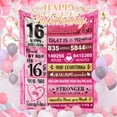 thumbnail image 6 of 16th Birthday Gifts for Girls - Sweet 16 Gifts for Girls - 16-Year-Old Girl Birthday Gift Ideas - Bday Presents for 16 Year Old Teenager Girly - 16 Bday Decorations for Girly Blanket 50"x60", 6 of 6