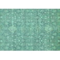 thumbnail image 1 of Ahgly Company Indoor Rectangle Abstract Turquoise Blue Modern Area Rugs, 8' x 10', 1 of 4