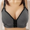 thumbnail image 2 of HBFAGFB Bras for Women Comfortable Front Button Built-In Bra without Steel Ring Underwear Black Size 36, 2 of 3