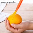 thumbnail image 4 of 6pcs Easy Orange Citrus Peeler In Bright Orange Color Kitchen Tool, 4 of 5