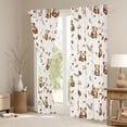 thumbnail image 3 of Erosebridal Cartoon Cute Bear Curtains Pack of 2 (42x84 Each),Rustic Farmhouse Pine Cone Curtains Blackout For Girls Boys, 3 of 7
