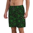 thumbnail image 2 of Naloa Green Bright Web with Spiders Men's Beach Shorts, Surfing shorts, Swim trunks, Quick Dry Swim Trunks for Surfing Beach Fun - 3X-Large, 2 of 9