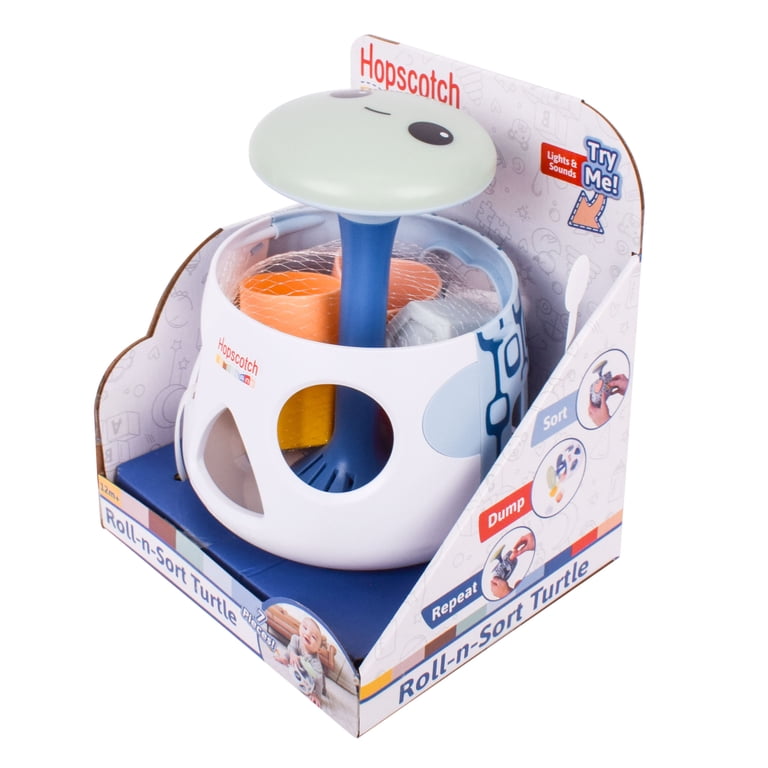Hopscotch Lane Roll-N-Sort Turtle, Light up Plastic Shape Sorting