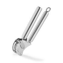 R√∂sle Stainless Steel Mincing Garlic / Ginger Press with Scraper, 9-inch