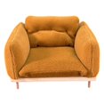 thumbnail image 4 of Sillón para casa de muñecas, 10x8x6,5 cm, escala 1:12. Mueble elegante para sala de estar. Naranja, 4 of 9