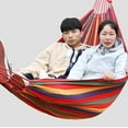 thumbnail image 2 of OULII Hamac de Camping en Toile Balançoire d'Extérieur Chaise Suspendue pour Camping Chasse Randonnée 200x80 cm, 2 of 4