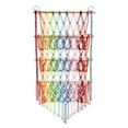 thumbnail image 3 of Tnarru Stuffed Animal Hammock Stuffed Toy Net Toy Storage Boho Macrame Three Layers Hanging Storage Net Organizer Holder for Bedroom Rainbow, 3 of 7