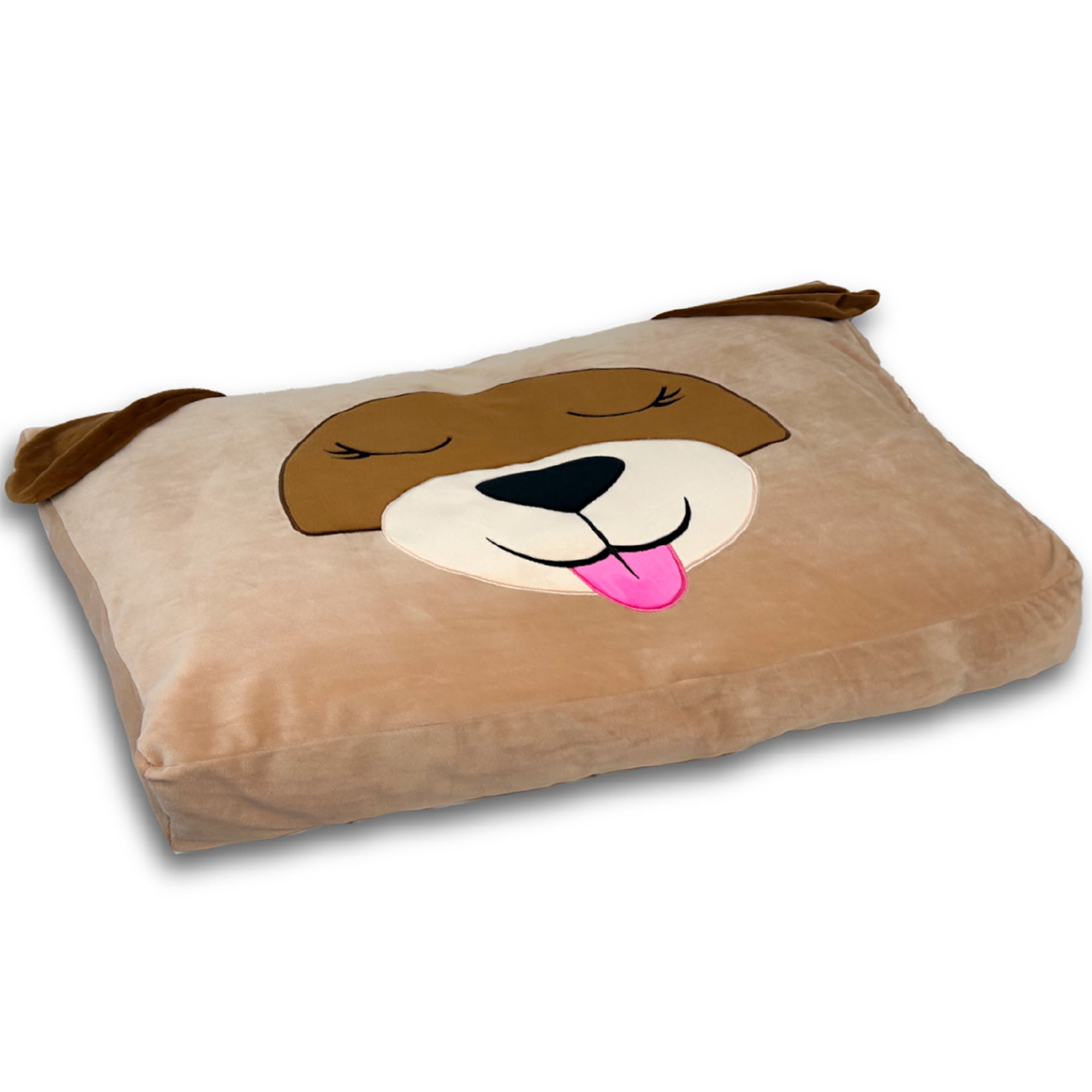 Pet Bed In A Box Slipcover: Able The Tan Dog - Small - 24x18" Character Bed Case, Stuff & Fill With Your Scent-Pillows-Clothes, Happy Nappers