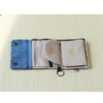 thumbnail image 4 of stanreset Women Canvas Short Wallet Girl Student Large Capacity Purse Multifunction Korean Style Credit Card Holder Key Coin Bag dark blue, 4 of 5
