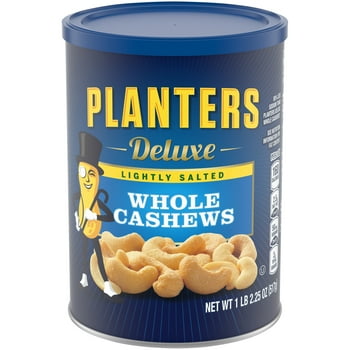 ers Deluxe Lightly Salted Whole Cashews, 18.25 oz Canister