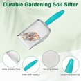 thumbnail image 2 of Uxcell 1-Pack Criba de Suelo para Jardinería, Criba Portátil de Acero Inoxidable con Malla de 1 mm y Mango de Plástico para Arena [Blanco, Azul], 2 of 6