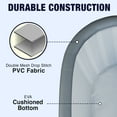 thumbnail image 2 of ALEKO Gray Double Mesh, Drop-Stitch PVC Fabric Cold Bathtub, 59.1 x 31.5 in, 182 Gal, 1 Piece, 2 of 11