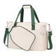thumbnail image 1 of Bolsa para raqueta de pickleball Bolsa de pickleball Bolso de mano con correa para el hombro Bolsa de transporte con Blanco verde, 1 of 9