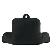 Mainstays Faux Fur Plush Backrest Pillow, Black