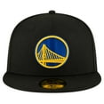 thumbnail image 2 of Men's New Era Black Golden State Warriors 59FIFTY Fitted Hat, 2 of 4