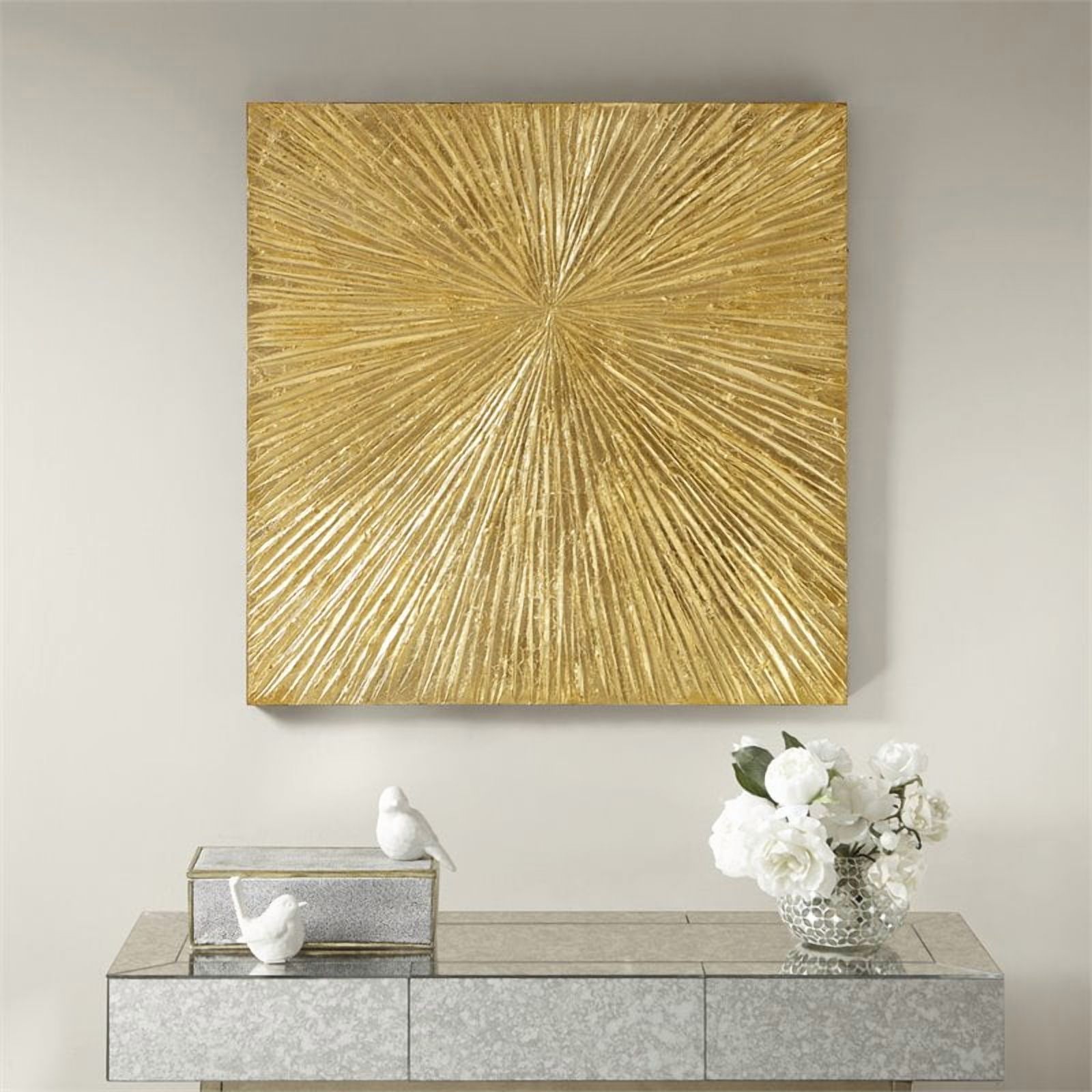 ゴールド アート 正方形 ウォールアート 絵画　壁飾り MADISON PARK Madison Park Signature Sunburst 30x30