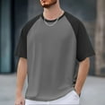 thumbnail image 2 of Men's Basketball Sports T Shirt Short Sleeved Warm Up Performance Top Trendy College Style Comfortable Sweat Wicking Athletic Wear, 2 of 4