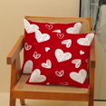 thumbnail image 2 of Valentines Pillow Covers 18x18 Inch Set of 2,Red White Love Heart Throw Pillows Case,Valentine''s Day Mother''s Day Anniversary Decorative Cushion Covers Farmhouse Outdoor Decor for Home Sofa Bed, 2 of 5