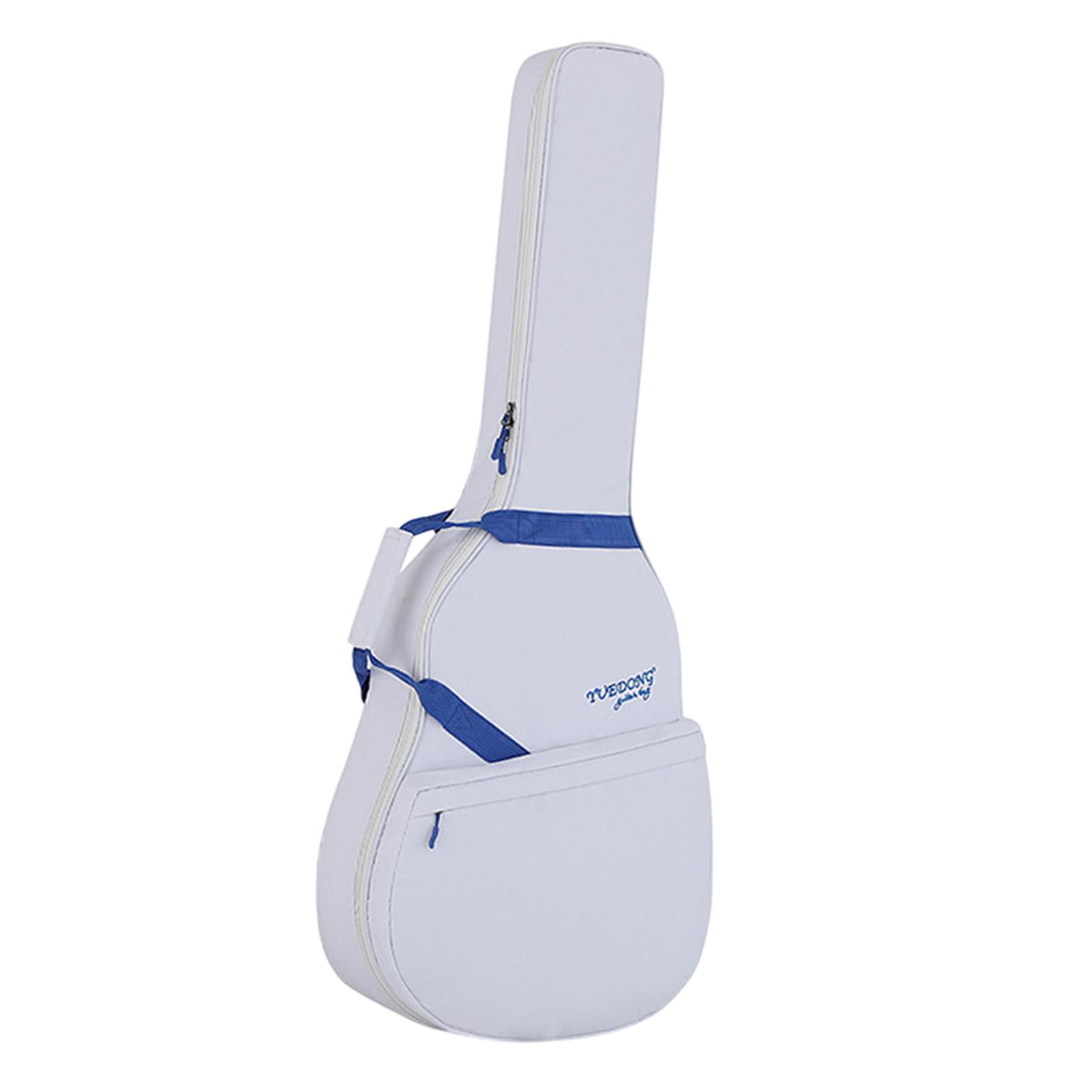QccHieUs Acoustic Guitar Bag Guitar Gig Bag Professional Portable 40inch 41inch Dustproof white blue