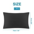 thumbnail image 6 of REGALWOVEN Soft Microfiber Zippered Pillowcase Set of 2, Queen Black, 6 of 7