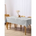 thumbnail image 3 of Grey Dandelion Rectangle Tablecloth, Spring Modern Minimalist Country Flower Waterproof & StainResistant Tablecloth, Washable Oil-proof Table Cover for Dining/Party/Wedding/Camping/Buffet 54x108 In, 3 of 9