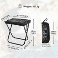 thumbnail image 3 of Widesea Camping Stool Foldable Outdoor Chairs Outdoor Fishing Lightweight Zipper Storage Portable Stainless Steel Hiking Travel Furniture, 3 of 5