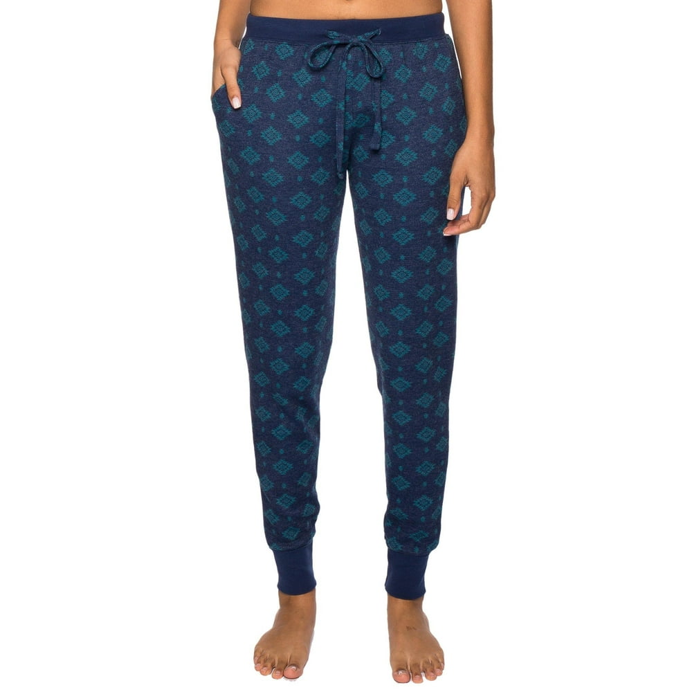 waffle knit jogger pants