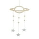 thumbnail image 5 of Cortinas colgantes de madera con nubes, gotas de lluvia y estrellas para habitación infantil. 1, 5 of 9