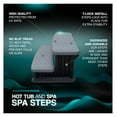 thumbnail image 4 of Spa Steps for Hot Tubs - 3 Step Outdoor Hot Tub Steps with No Slip Grip - Universal Fit for Any Spa Shape - Light Grey, 4 of 6